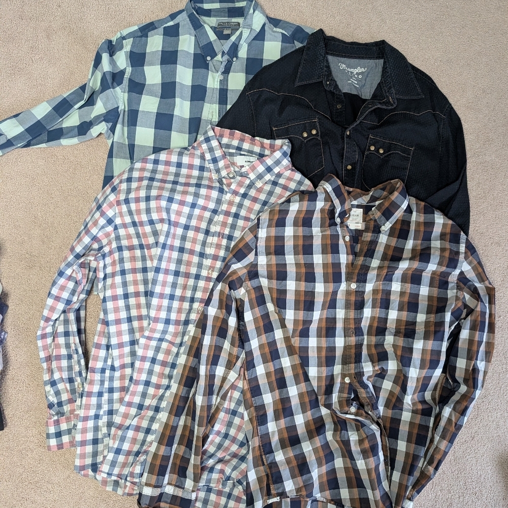 Men's Casual button down lot
